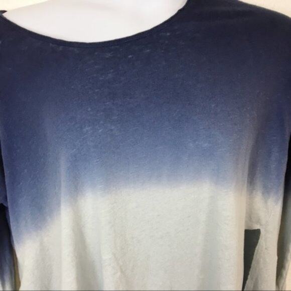 We The Free Crop Top Free People Oversized Stary Night Long Sleeve SZ M - Picture 4 of 8